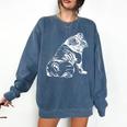 English Bulldog Dog Hund Gift Comfort Colors Sweatshirt Denim