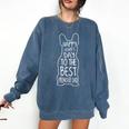 French Bulldog For Lover Happy Fathers Day Frenchie Dad Comfort Colors Sweatshirt Denim