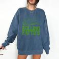 French Bulldog Rolling Fatties Dog Lover Puppy Owner Comfort Colors Sweatshirt Denim