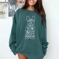 French Bulldog For Lover Happy Fathers Day Frenchie Dad Comfort Colors Sweatshirt Blue Spruce