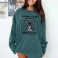 Personal Stalker French Bulldog Comfort Colors Sweatshirt Blue Spruce