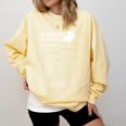 French Bulldog Facts Nutrition Frenchie Lover Comfort Colors Sweatshirt Butter