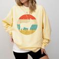 French Bulldog Retro Dog Comfort Colors Sweatshirt Butter