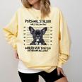 Personal Stalker French Bulldog Comfort Colors Sweatshirt Butter