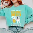 Drink Beer & Hang With My Frenchie French Bulldog Dad Comfort Colors Sweatshirt Chalky Mint