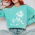 English Bulldog Dog Hund Gift Comfort Colors Sweatshirt Chalky Mint