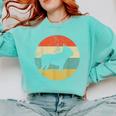French Bulldog Retro Dog Comfort Colors Sweatshirt Chalky Mint
