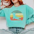 French Bulldog Yoga Frenchie Comfort Colors Sweatshirt Chalky Mint