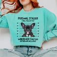 Personal Stalker French Bulldog Comfort Colors Sweatshirt Chalky Mint