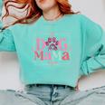Women Dog Mama Dog And Cat Mom Furmama Women Comfort Colors Sweatshirt Chalky Mint