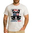 Chill The Fourth Out 4th Of July Cute French Bulldog Men's Casual T-Shirt White