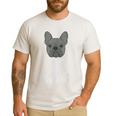 The Dogfather French Bulldog Dad Frenchie Papa T-Shirt Men's Casual T-Shirt White