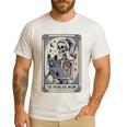 Frenchie Dog Mom Tarot Card French Bulldog Skeleton Mom Men's Casual T-Shirt White