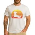 Retro Vintage French Bulldog Shirt Yoga French Bulldog Men's Casual T-Shirt White