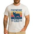 Vintage Frenchie Dad French Bulldog Men's Casual T-Shirt White
