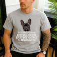 Every Snack You Make French Bulldog Mom And Frenchie Dad Men's Casual T-Shirt Sport Grey