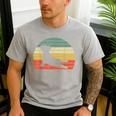 French Bulldog Yoga Frenchie Men's Casual T-Shirt Sport Grey