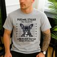 Personal Stalker French Bulldog Men's Casual T-Shirt Sport Grey