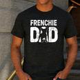 Frenchie Dad Dog Lover French Bulldog Father Dog Owner Men's Casual T-Shirt Dark Grey