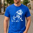 English Bulldog Dog Hund Gift Men's Casual T-Shirt Royal Blue
