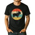 French Bulldog Retro Dog Men's Casual T-Shirt Black