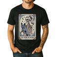 Frenchie Dog Mom Tarot Card French Bulldog Skeleton Mom Men's Casual T-Shirt Black
