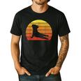 Retro Vintage French Bulldog Shirt Yoga French Bulldog Men's Casual T-Shirt Black