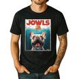 Tan Frenchie Jowls Fawn French Bulldog Mom Top Dad Men's Casual T-Shirt Black