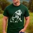English Bulldog Dog Hund Gift Men's Casual T-Shirt Forest