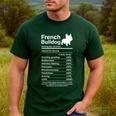 French Bulldog Facts Nutrition Frenchie Lover Men's Casual T-Shirt Forest