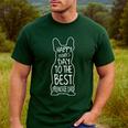 French Bulldog For Lover Happy Fathers Day Frenchie Dad Men's Casual T-Shirt Forest