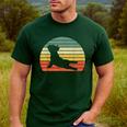French Bulldog Yoga Frenchie Men's Casual T-Shirt Forest