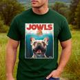 Tan Frenchie Jowls Fawn French Bulldog Mom Top Dad Men's Casual T-Shirt Forest