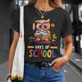 100Th Days Ofchool Owls 鳥 学生 100日間の学校 Tシャツ 彼女への贈り物