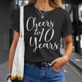 10歳、10歳の誕生日、グループ、10周年記念に乾杯。 Tシャツ 彼女への贈り物