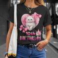 10歳の誕生日 ピンク かわいい 猫 Tシャツ 彼女への贈り物