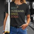 12Th Wedding Anniversary Husbandince 2008 Tシャツ 彼女への贈り物