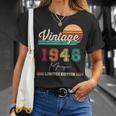 1948年5月生まれ ヴィンテージ ハッピーバースデー 76歳 Tシャツ 彼女への贈り物