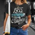 1955 シボレーベルエアブルー Tシャツ 彼女への贈り物