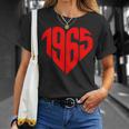 1965 ハート ヴィンテージ 1965年製 ハート型 還暦祝いに最適 Tシャツ 彼女への贈り物