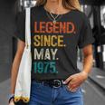1975年5月からの伝説 50歳の誕生日プレゼント 50歳 Tシャツ 彼女への贈り物