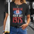 1975年7月4日誕生年アメリカ誕生日パーティーに生まれる Tシャツ 彼女への贈り物