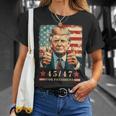 2024年大統領向けトランプ4547 Tシャツ 彼女への贈り物