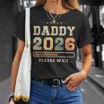 2026 年のパパ これからパパになる人 父親になる予定の人 未来のパパ Tシャツ 彼女への贈り物
