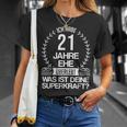 21年 結婚21周年 記念日 ギフト Tシャツ 彼女への贈り物