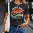 40 Años Cumpleaños Las Leyendas Nacen En Febrero De 1985 Camiseta unisex Regalos para ella