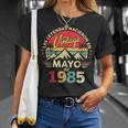 40 Años Cumpleañosintage Nacido En Mayo 1985 Camiseta unisex Regalos para ella
