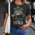 40歳の誕生日 1985年クラシックカー Tシャツ 彼女への贈り物