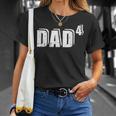 4ªez Papá Padre De 4 Hijos Anuncio De Bebé Camiseta unisex Regalos para ella