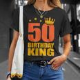50歳の誕生日 王様 五十五十歳 Tシャツ 彼女への贈り物